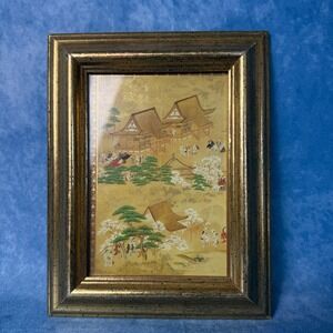 Framed Japanese Ukiyo-e Art Print Cherry Blossom Time at Ueno Park Smithsonian